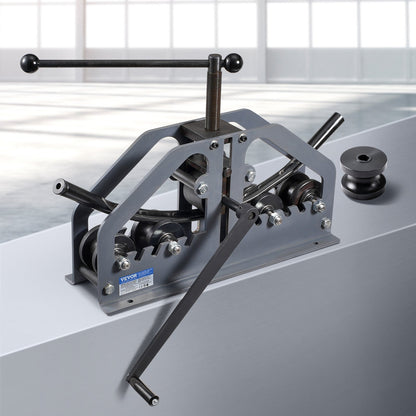 Rohrbiegemaschine, max. 1-1/2" (38 mm), manuelle Rohrbiegemaschine mit 6 Biegebacken, 360°-Biegewerkzeug für Kupfer- und Aluminiumrohre (Vierkant-, Rund- und Flachrohre), ideal für Klimaanlagen, Kfz-Reparaturen