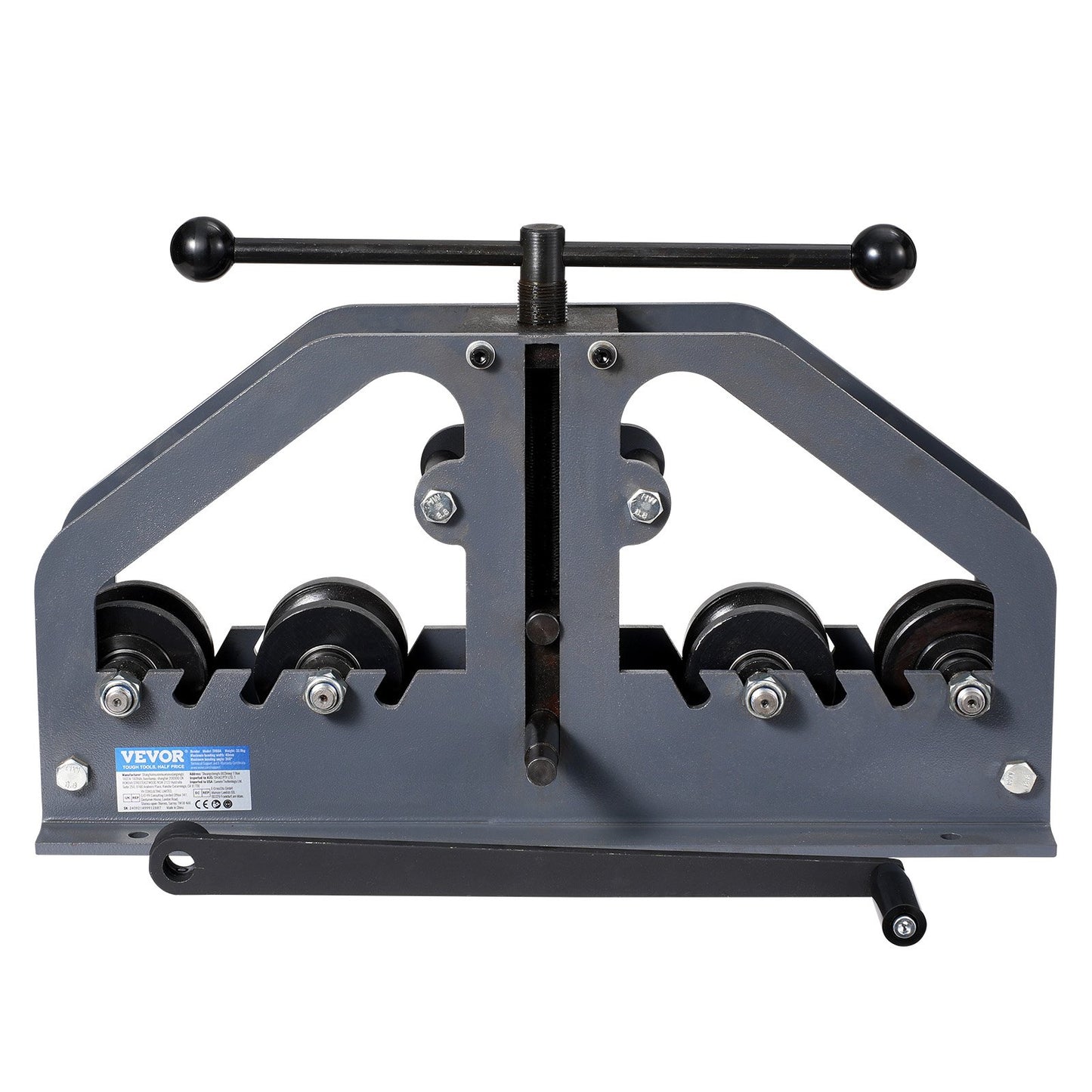 Rohrbiegemaschine, max. 1-1/2" (38 mm), manuelle Rohrbiegemaschine mit 6 Biegebacken, 360°-Biegewerkzeug für Kupfer- und Aluminiumrohre (Vierkant-, Rund- und Flachrohre), ideal für Klimaanlagen, Kfz-Reparaturen