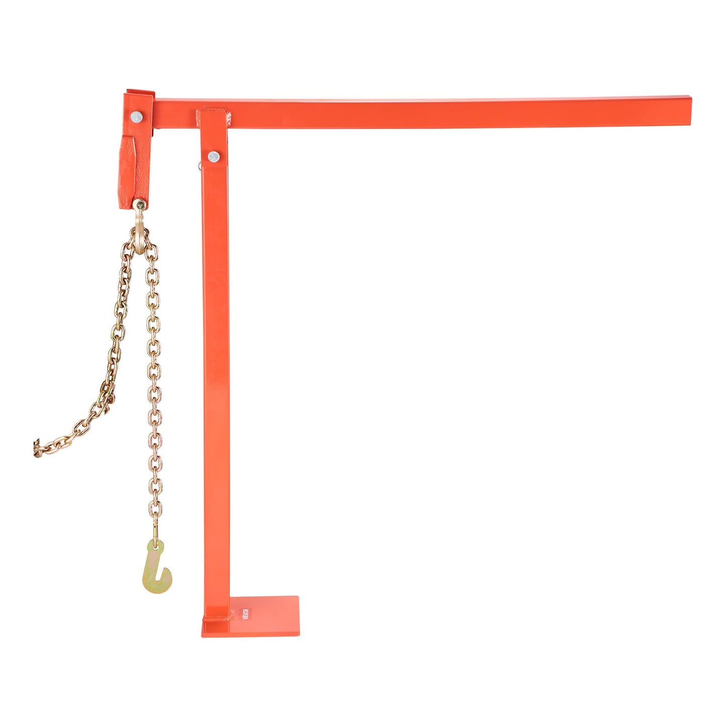 78 cm T Post Puller, Heavy Duty Fence Post Puller with 109.2 cm Lifting Chain, Rust-Resistant Steel, Labor-Saving T-Post Remover Tool for Round Fence Posts, Sign Posts & Tree Stumps