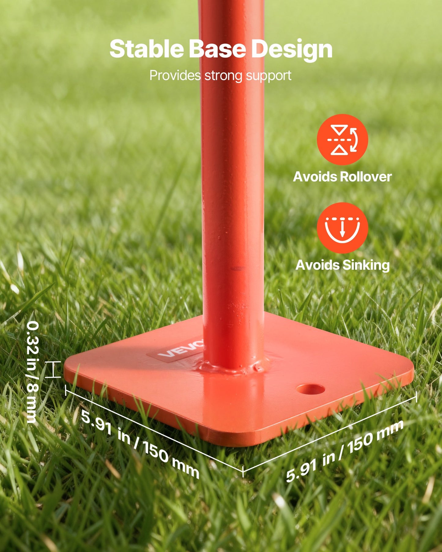 91.4 cm T Post Puller, Heavy Duty Steel Fence Post Puller, 300 kg Load Capacity, Labor-Saving T-Post Remover Tool for Round Fence Posts, Sign Posts & Tree Stumps, Lifting Chain Not Included