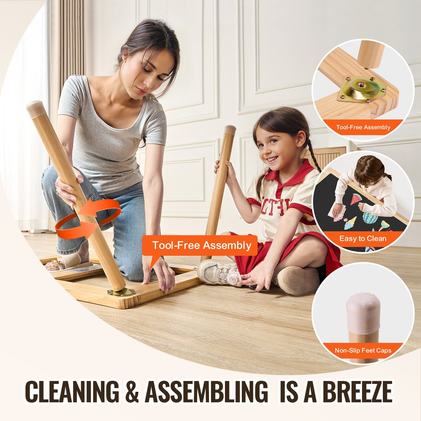 Sinnes- und Spieltisch für Kleinkinder, Aktivitätstisch mit 3 faltbaren Aufbewahrungsboxen und doppelseitiger Tafel, Sand- und Wassertisch für drinnen und draußen, Sinnes- und Spieltisch aus Holz zum Zeichnen, Lernen und Essen