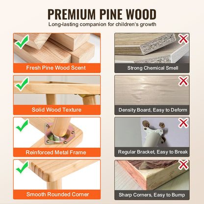 Sinnes-Tisch- und Stuhlset, Aktivitätstisch für Kleinkinder mit 2 Hockern, 2 Aufbewahrungsboxen und Papierrollenhalter, Sand- und Wassertisch für drinnen und draußen, Sinnes-Tisch aus Holz – Geschenk für Jungen und Mädchen