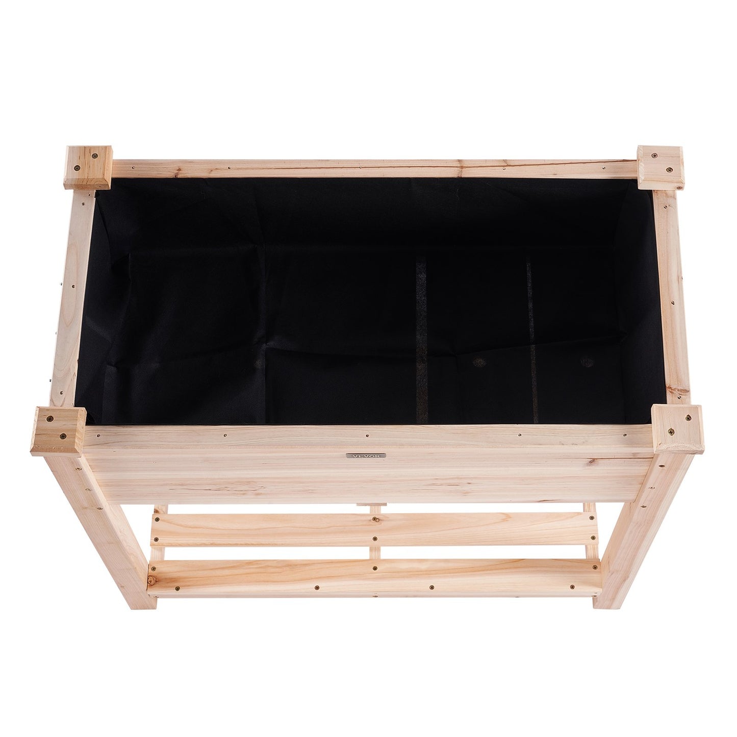 Hochbeet, 86 x 46 x 76 cm (33,9 x 18,1 x 30 Zoll), Pflanzkasten aus Holz, erhöhter Pflanzkasten mit Beinen für den Außenbereich, zum Anbau von Blumen, Gemüse und Kräutern im Garten, auf der Terrasse oder dem Balkon, Burlywood