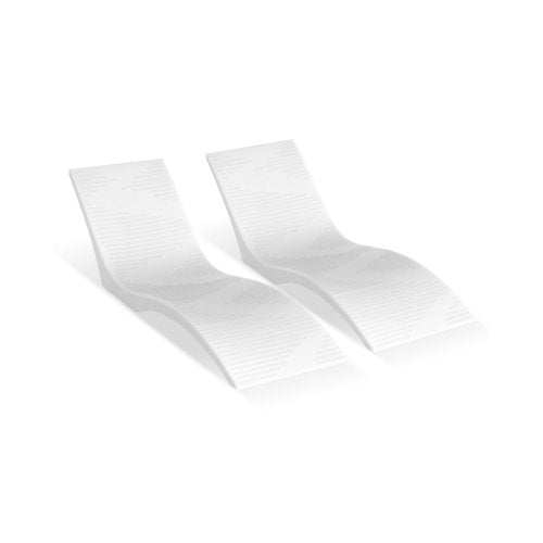 Pool-Liegestühle, 2er-Set, für Pools bis 12,5 cm Wassertiefe, fest im Pool verankert und schwimmend, geeignet für alle Poolarten, zum Sonnenbaden am Pool und auf der Sonnenterrasse