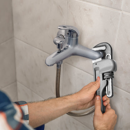 3-teiliges Rohrzangenset, 10", 14", 18", gerade Aluminium-Rohrzange, verstellbare Sanitärzange, mit hochfester Backe und ergonomischem Griff, zum Aufhängen, für Wasserleitungen, Autoreparaturen