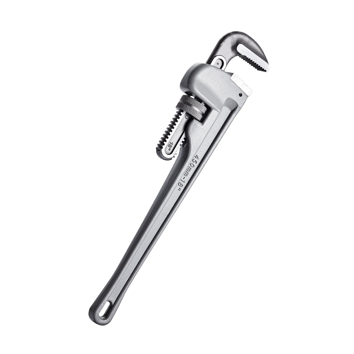 3-teiliges Rohrzangenset, 10", 14", 18", gerade Aluminium-Rohrzange, verstellbare Sanitärzange, mit hochfester Backe und ergonomischem Griff, zum Aufhängen, für Wasserleitungen, Autoreparaturen