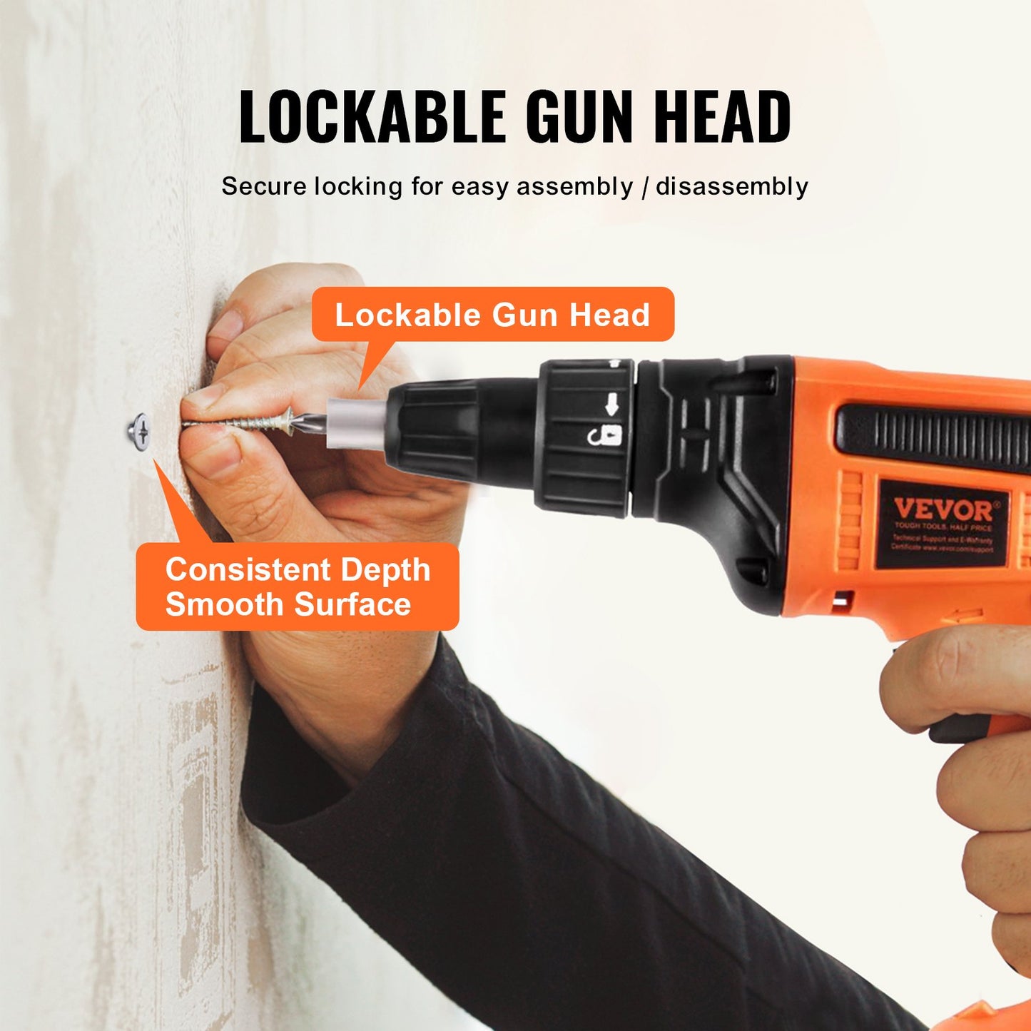 Trockenbauschrauber, 20V Max Trockenbauschrauber, 4200 U/min bürstenloser Akku-Trockenbauschrauber-Set mit 2 Akkus, Ladegerät, Gürtelclip und Werkzeugtasche, Rechts- und Linkslauf einstellbar, integrierte LED-Leuchte