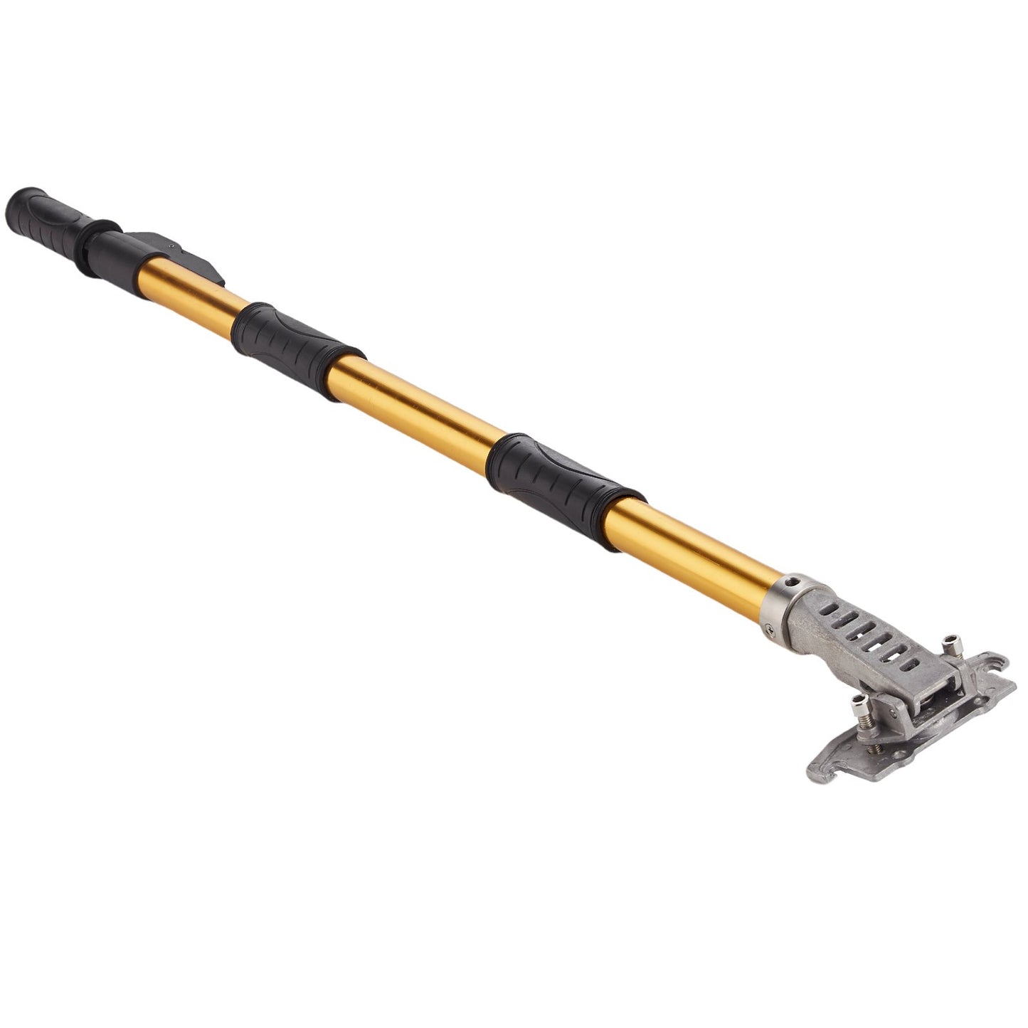 Drywall Flat Box Handle, 101.6-1950.7 cm, Anodized Aluminum Flat Finishing Extension Handle, 5-Section Length Adjustable, Non-slip Grip and 360° Painting for Plasterboard, Wallboard, Sheetrock