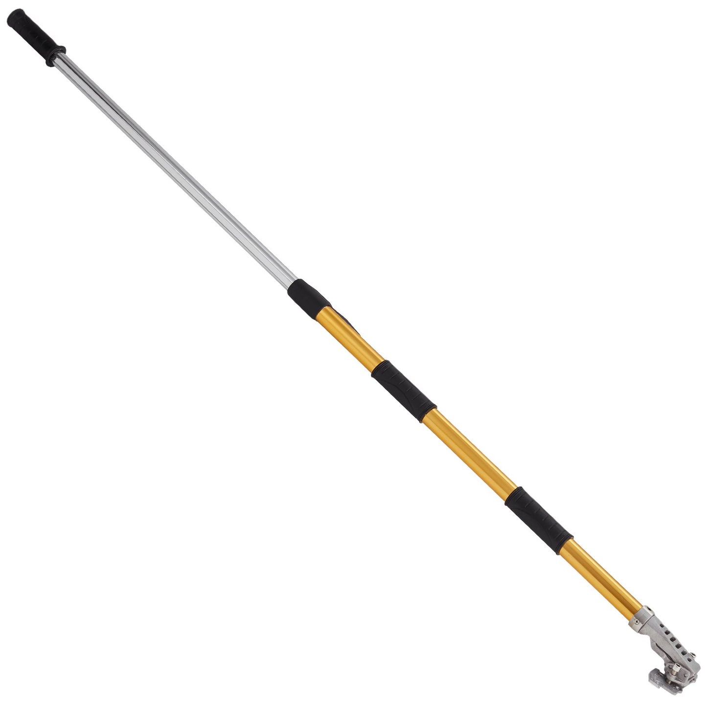 Drywall Flat Box Handle, 101.6-1950.7 cm, Anodized Aluminum Flat Finishing Extension Handle, 5-Section Length Adjustable, Non-slip Grip and 360° Painting for Plasterboard, Wallboard, Sheetrock