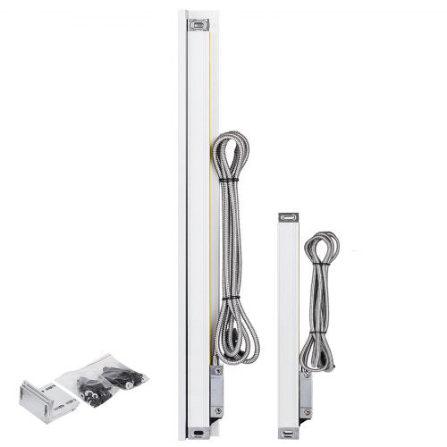 2 Präzisions-Linearmaßstäbe mit Längen von 250 mm und 1000 mm (10 Zoll und 40 Zoll)