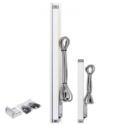2 Präzisions-Linearmaßstäbe mit Längen von 250 mm und 1000 mm (10 Zoll und 40 Zoll)