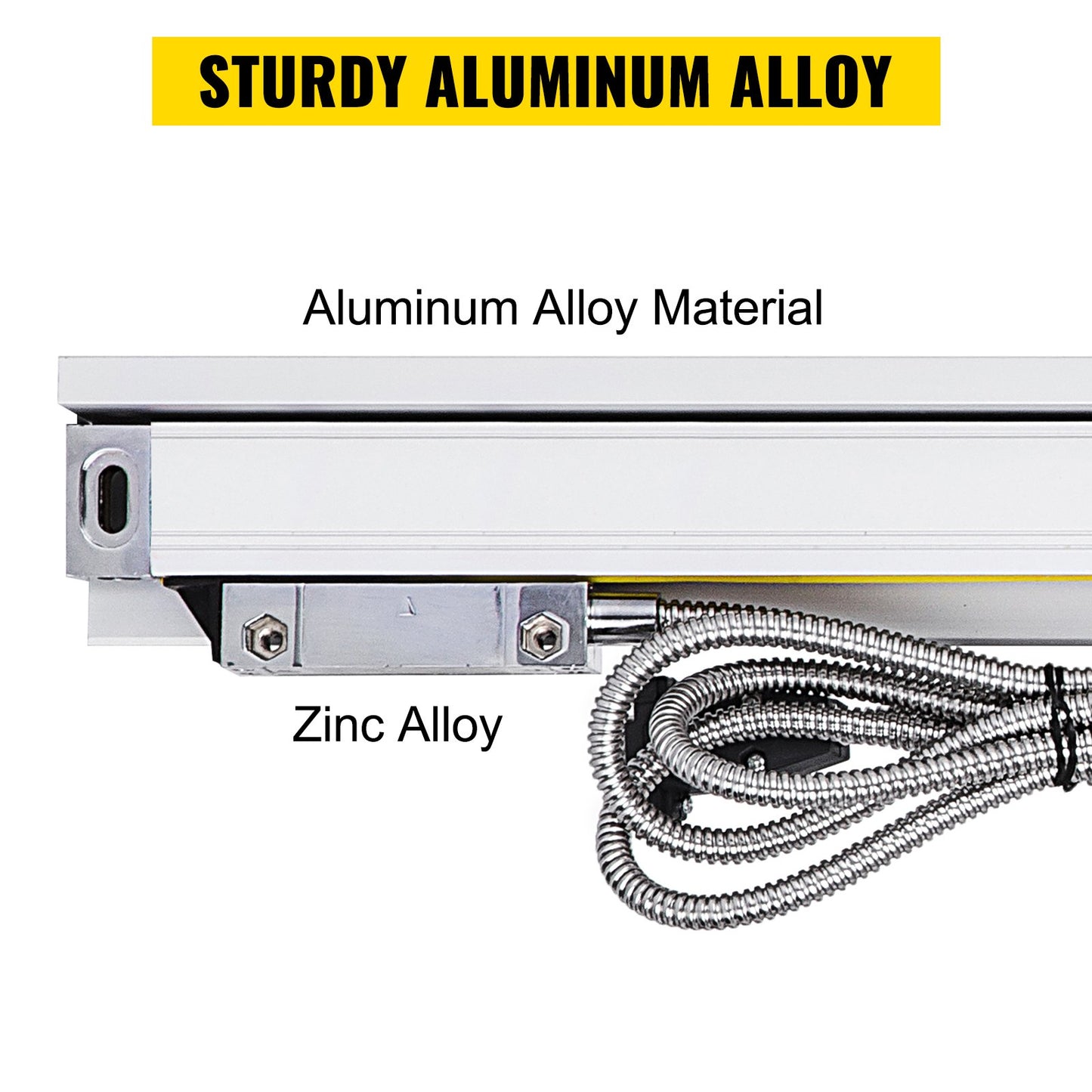 2 Präzisions-Linearmaßstäbe mit Längen von 250 mm und 1000 mm (10 Zoll und 40 Zoll)