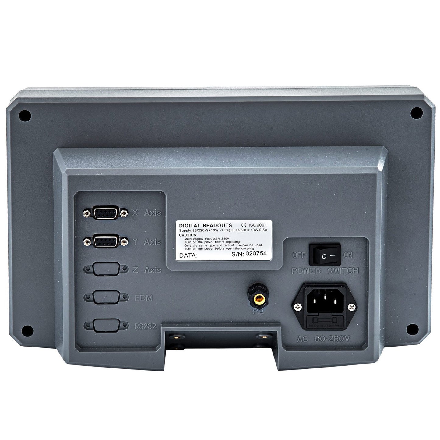 2-Achsen-Digitalanzeige (DRO) mit 1000 mm und 250 mm Verfahrweg, präziser linearer Skala und digitaler Achsenanzeige