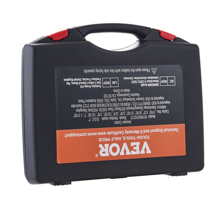 Annular Cutter Set, 13 pcs Weldon Shank Mag Drill Bits, 2.5 cm Cutting Depth, 1.1 to 1-2.7 cm Cutting Diameter, M2AL HSS, 2 Pilot Pins, Hex Wrench and Portable Case, for Using with Magnetic Drills