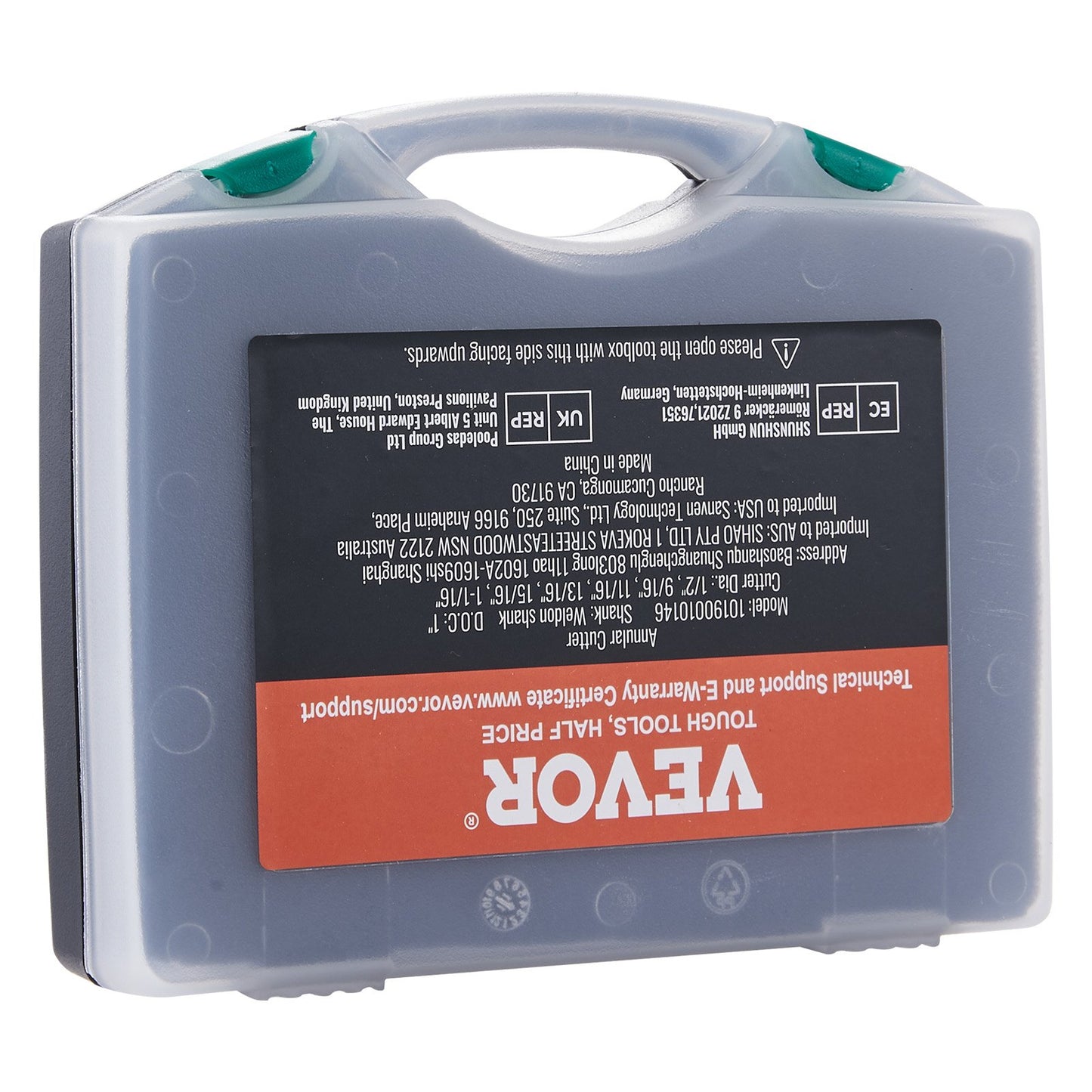 Annular Cutter Set, 6 pcs Weldon Shank Mag Drill Bits, 2.5 cm Cutting Depth, 1.27 to 1-2.7 cm Cutting Diameter, M2AL High-Speed Steel, with Pilot Pin and Portable Case, for Using with Magnetic Drills