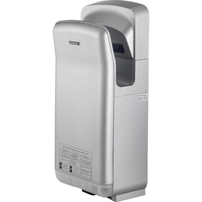 Jet Hand Dryer, Premium Electric Commercial Blade Hand Dryer, ABS Air Dryer Hand with HEPA Filtration Wall Mount Hand Dryer, 2000W 220V Vertical Hand Dryer, High-Speed Automatic Infrared Silver