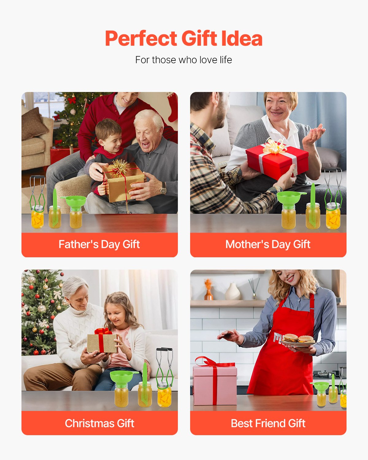 Einmach-Starterset, 9-teiliges Edelstahl-Einmachset für Anfänger, Einmachwerkzeug-Set: Topf, Einsatz, Deckel, Trichter, Zange, Glasheber, Schraubenschlüssel, Magnetstab, Blasenstütze