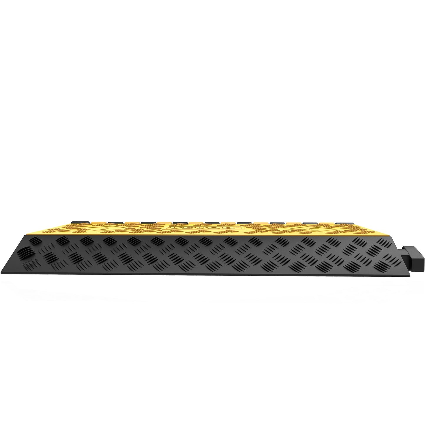 3 Channel Rubber Cable Protector Ramp 94.5x50x8 cm Heavy Duty Cable Wire Cord Cover Ramp Speed Bump Driveway Hose Cable Ramp Protective Cover