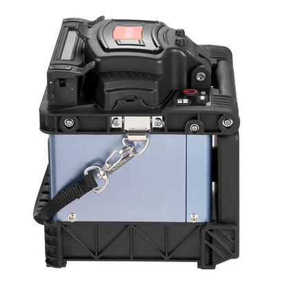 Fiber Fusion Splicer 6 Motors, Core Alignment Fiber Optic Splicer 6s Splicing & 13s Heating, Fiber Splicer Machine with 5" Touch Screen, 3 in 1 Fiber Holder, 7800mAh Battery for SM MM DS NZDS