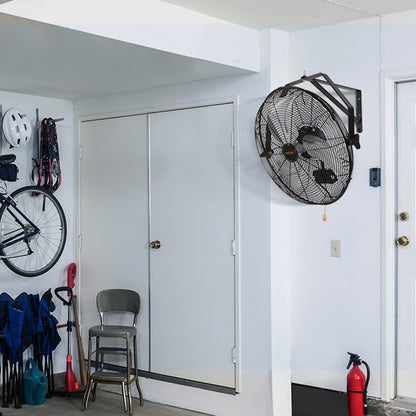 Wall Fan, 57cm Waterproof Wall Fan, 3 Speeds, 4150 CFM, Commercial Residential Fan for Cooling Warehouse, Greenhouse, Workshop, Patio, Black