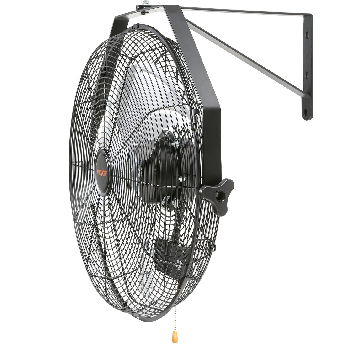 Wall Fan, 57cm Waterproof Wall Fan, 3 Speeds, 4150 CFM, Commercial Residential Fan for Cooling Warehouse, Greenhouse, Workshop, Patio, Black