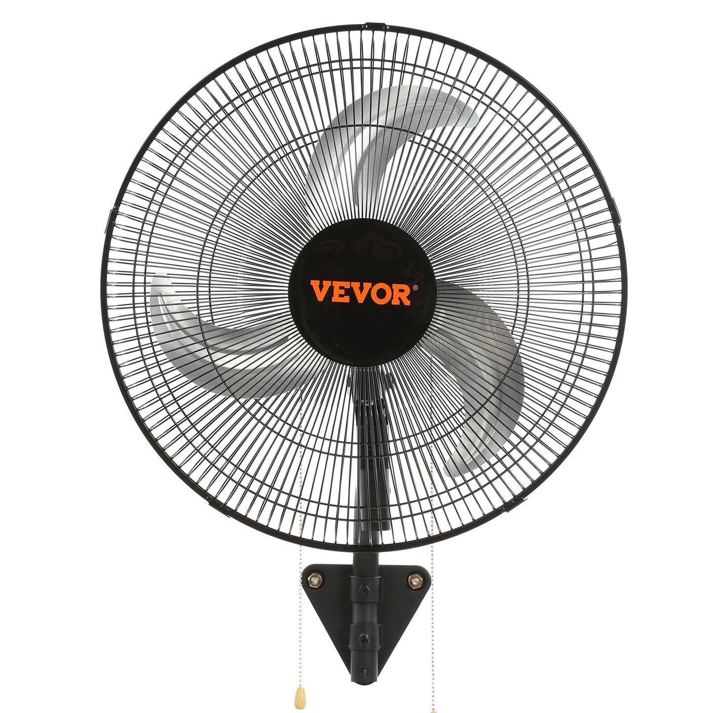 Wall Fan, 17.5 inch Wall Fan 4000 CFM, 3 Speeds, Residential and Commercial Fan for Cooling Warehouses, Greenhouses, Workshops, Patios and Basements, Black