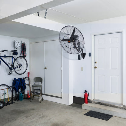 Mist Fan, 29.5 inch Waterproof Industrial Fan, 3 Speeds, 9500 CFM, Commercial or Residential Fan for Cooling Warehouse, Greenhouse, Workshop