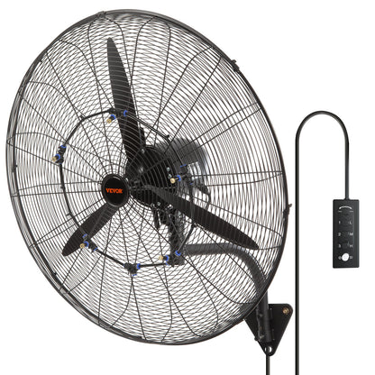 Mist Fan, 29.5 inch Waterproof Industrial Fan, 3 Speeds, 9500 CFM, Commercial or Residential Fan for Cooling Warehouse, Greenhouse, Workshop