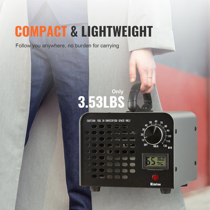 Ozone Generator 36000mg/h Ozone Machine Odor Remover with 0-120min Timer