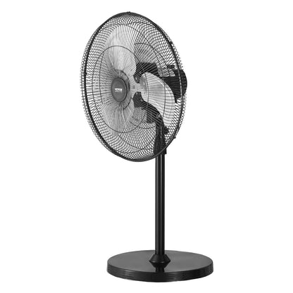Industrieller Standventilator, 50 cm (20 Zoll), 90°-Oszillation, höhenverstellbar, 3 Geschwindigkeitsstufen, leistungsstark, für Schlafzimmer, Wohnzimmer, Zuhause, Büro, Schwarz