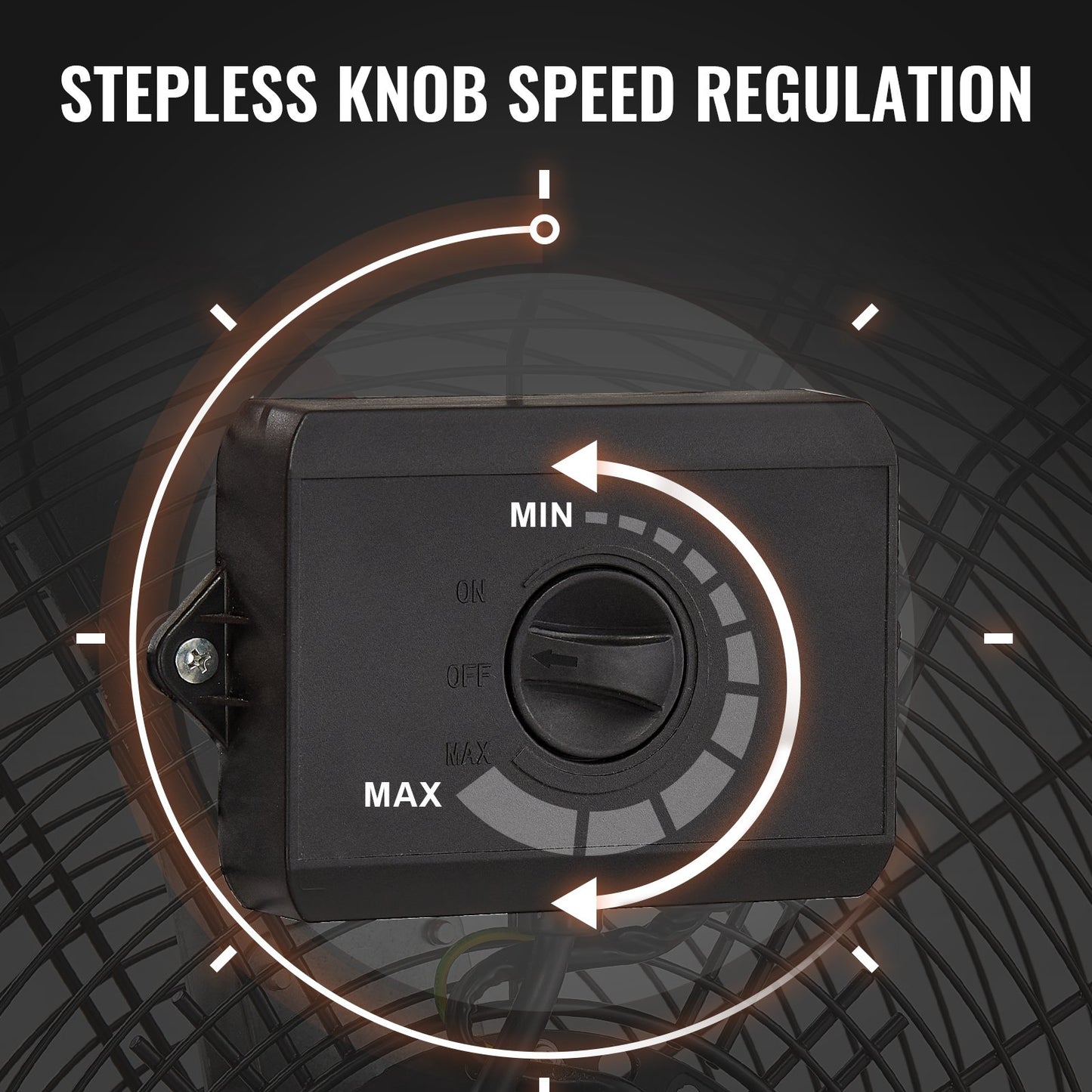 Drum Fan, 24 Inch High Velocity Industrial Shop Fan, Heavy Duty Commercial Use Infinitely Variable Speed 7935CFM,360°Adjustable Tilting Industrial Floor Fan for Warehouse,Workshop,Factory