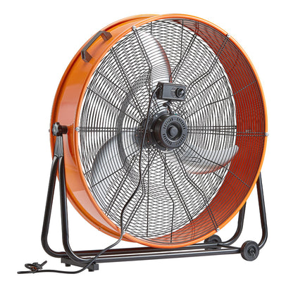 Drum Fan, 30 Inch High Velocity Industrial Shop Fan, Heavy Duty Commercial Use 3-Speed 13000CFM, 360°Adjustable Tilting Industrial Floor Fan for Warehouse,Workshop,Factory, Basement