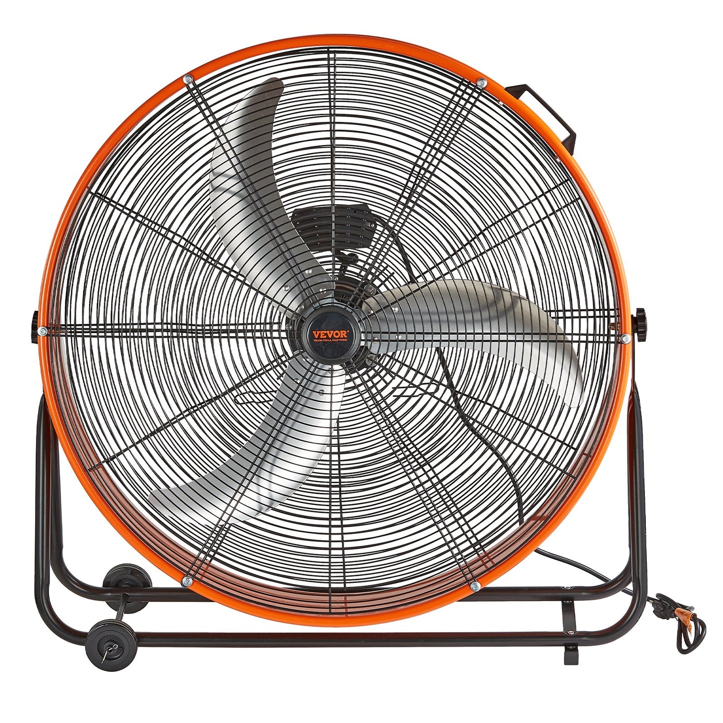 Drum Fan, 30 Inch High Velocity Industrial Shop Fan, Heavy Duty Commercial Use 3-Speed 13000CFM, 360°Adjustable Tilting Industrial Floor Fan for Warehouse,Workshop,Factory, Basement