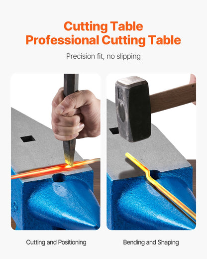 Einhorn-Amboss, 10 kg, Stahlamboss, Schmiedewerkzeug zu verkaufen, Schmiedestahlwerkzeuge mit runden und quadratischen Löchern, robuster Amboss für Schmiede, Juweliere, langlebiges und robustes Metallbearbeitungswerkzeug