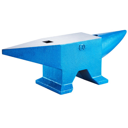 Einhorn-Amboss, 60 kg, Gussstahl, Schmiedewerkzeug zu verkaufen, Schmiedestahlwerkzeuge mit runden und quadratischen Löchern, robuster Amboss für Schmiede und Juweliere, langlebiges und robustes Metallbearbeitungswerkzeug
