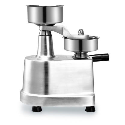 Commercial Burger Patty Maker, 130mm/5inch Hamburger Beef Patty Maker, Heavy Duty Food-Grade Stainless Steel Bowl Burger Press Machine, Kitchen Meat Forming Processor with 1000 Pcs Patty Papers