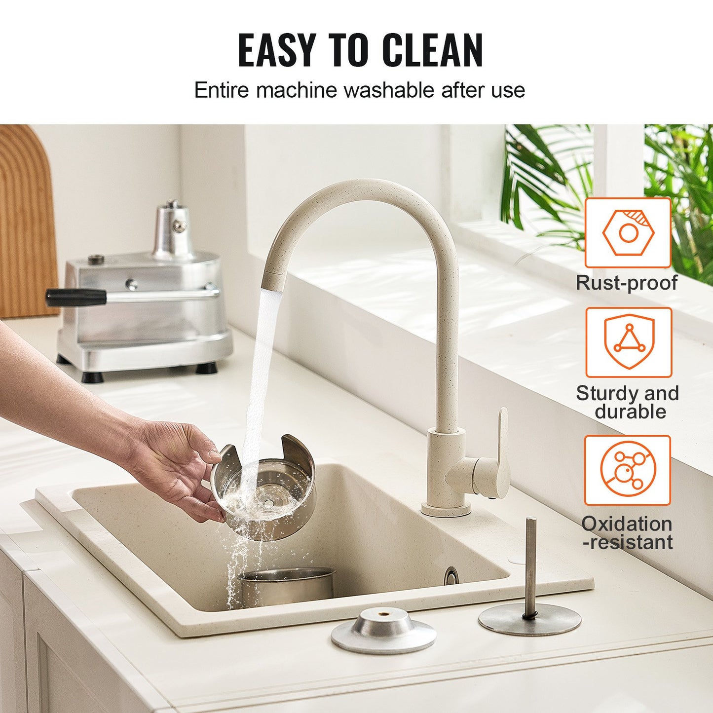 Gewerblicher Burger-Patty-Maker, 100 mm/4 Zoll Hamburger-Rindfleisch-Patty-Maker, robuste Burgerpresse aus lebensmittelechtem Edelstahl, Küchen-Fleischformmaschine mit 1000 Patty-Papieren