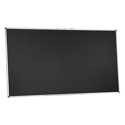Black Board, 70 x 40 inch Large Chalkboard with Aluminum Frame, Black Boards Dry Erase Includes 1 Magnetic Erase & 3 Dry Erase Markers, Black Surface, for Office Home and School