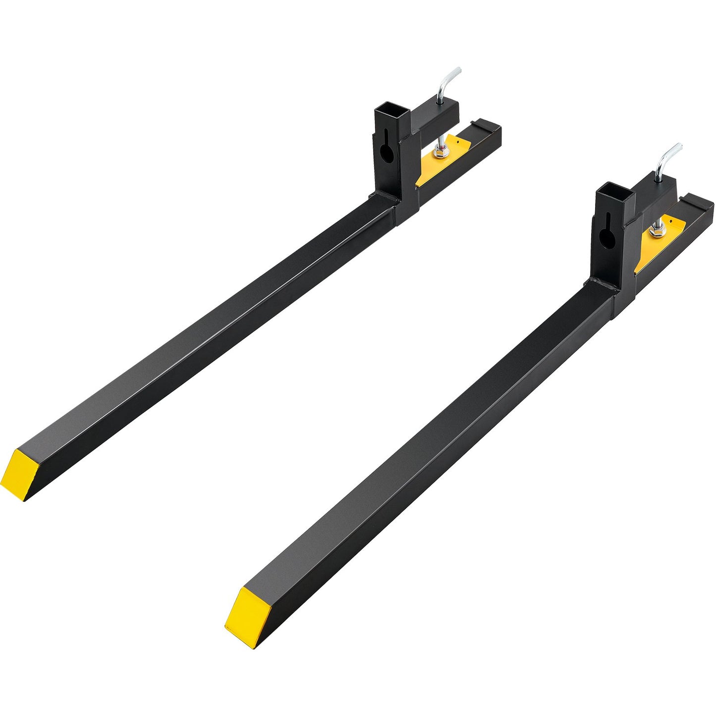 Clamp on Pallet Forks, 907.2 kg Capacity Pallet Forks, 152.4 cm Tractor Bucket Forks, Heavy Duty Front Loader Attachment for Loader Bucket, Tractor, Skid Steer, Tractor Forks for Agriculture and Farm