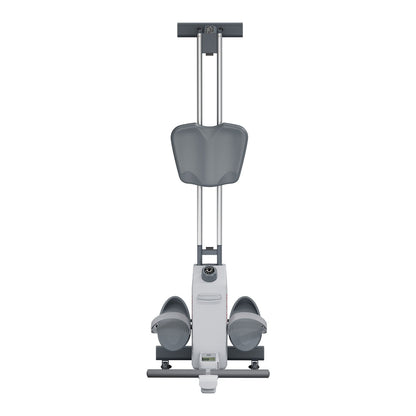 Magnetisches Rudergerät, 16-stufig einstellbarer, leiser Widerstand, klappbar, für Zuhause, bis 158 kg Belastbarkeit, mit Doppel-Gleitschiene, Bluetooth-App-kompatibel und LCD-Monitor