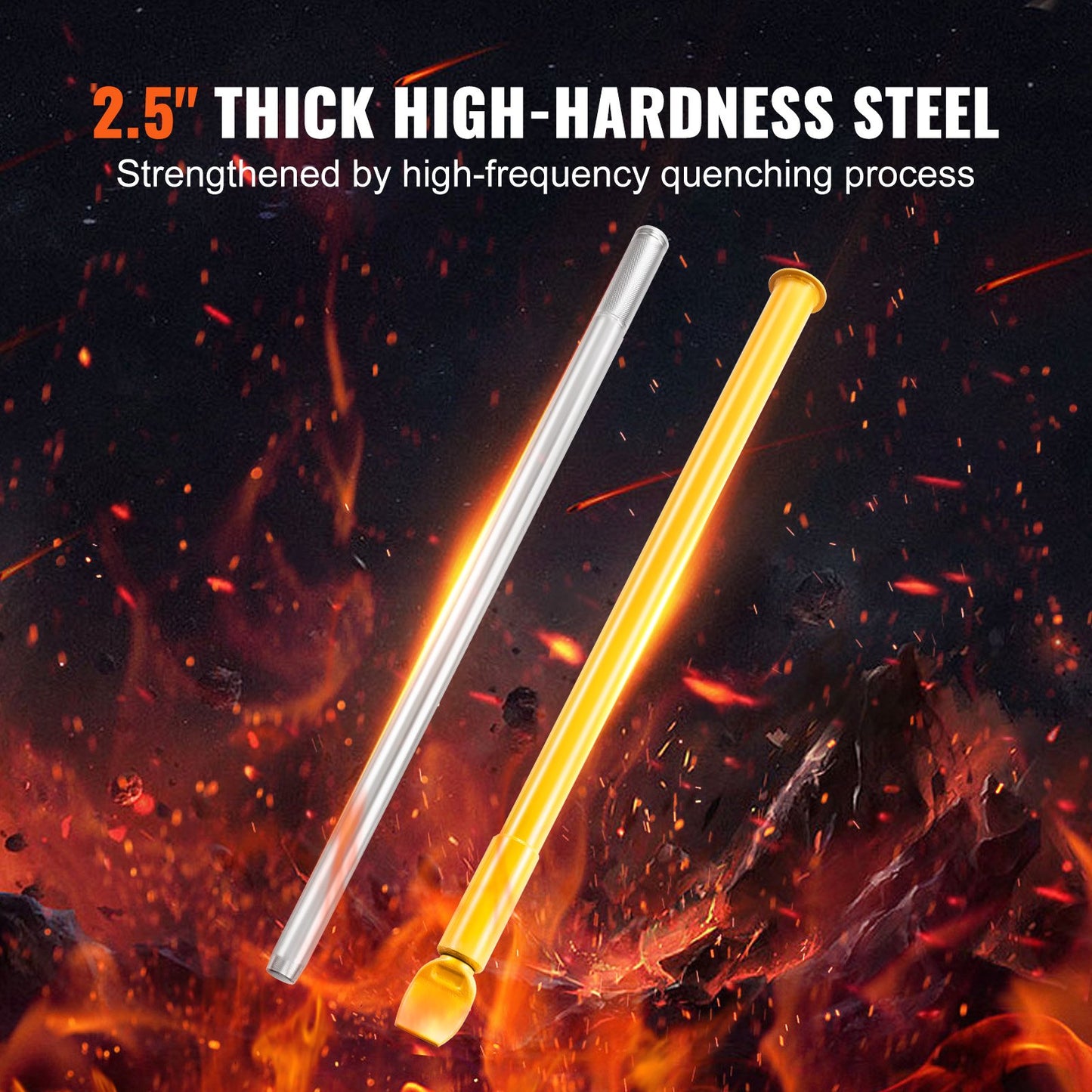 Tire Bead Breaker Slide Hammer, 117.6 cm Length Heavy Duty Steel Tire Bead Breaker, Portable Tire Changing Sliding Impact for Car Truck Trailer Tire Removal