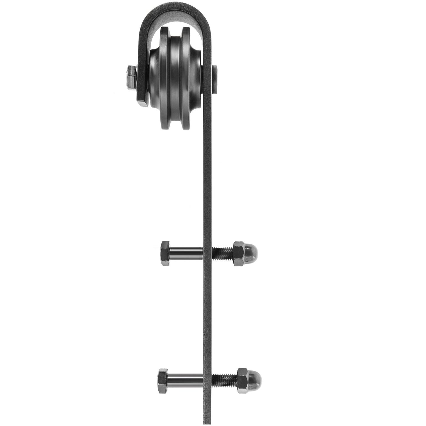 Sliding Barn Door Hardware Kit, 182.9 cm Barn Door Kit, 149.7 kg Load-Bearing Double Barn Door Hardware Kit, Carbon Steel Barn Door Track, Darn Door for 3.5-4.5 cm Thickness & 91.4 cm Wide Door Panel