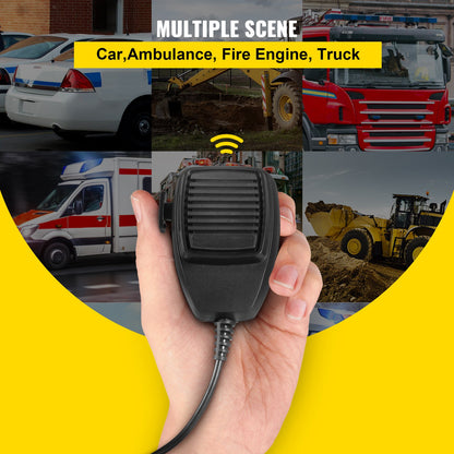 200W Car Warning Alarm Vehicle 7 Sound Loud Warning Alarm Kit MIC System Emergency Fire Siren PA Speaker