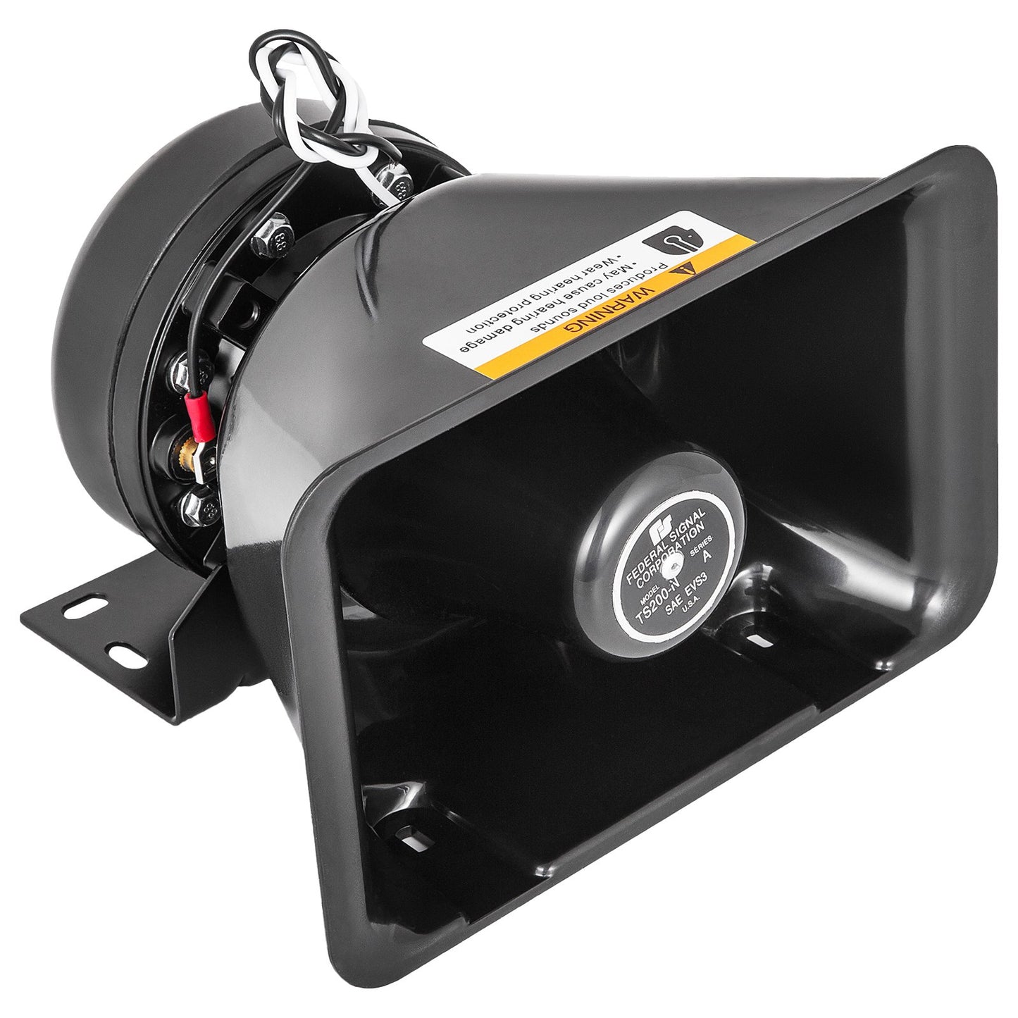 200W Car Warning Alarm Vehicle 7 Sound Loud Warning Alarm Kit MIC System Emergency Fire Siren PA Speaker