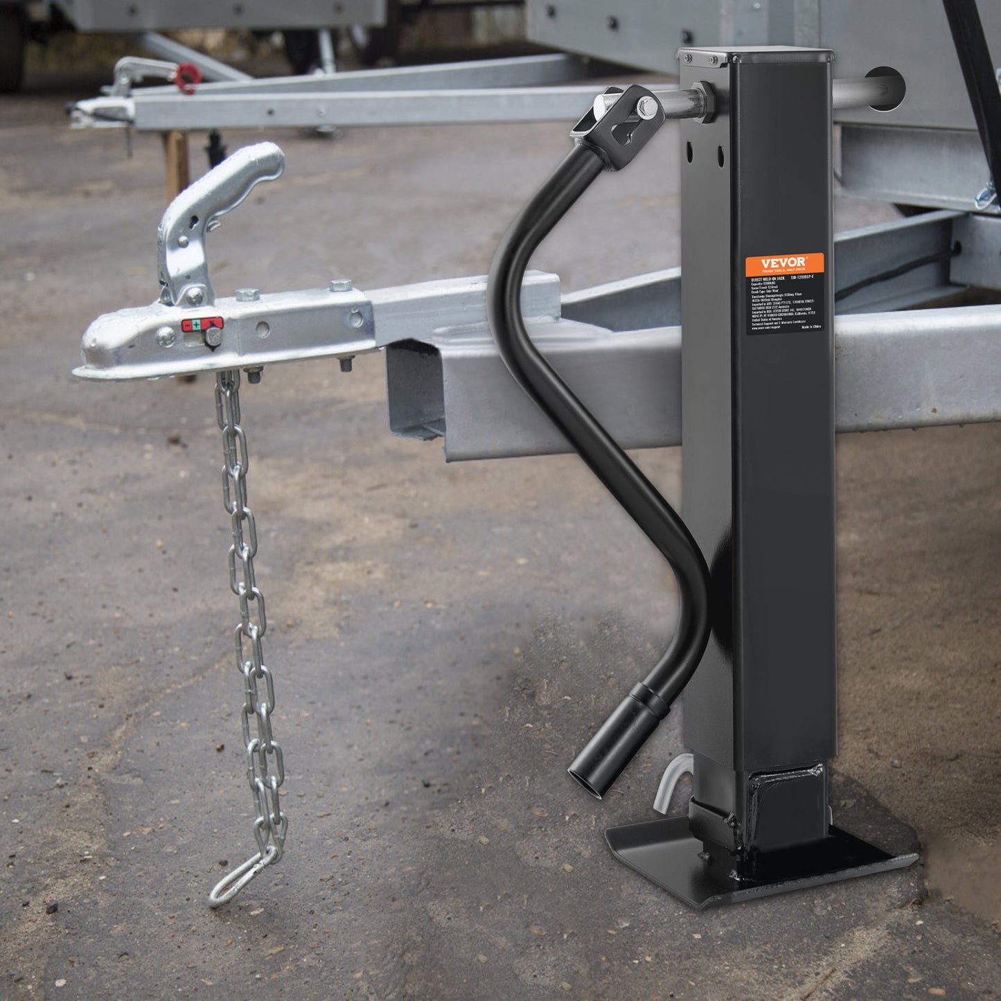 Trailer Jack, Trailer Tongue Jack Welding-on 12000 lb Weight Capacity, Trailer Jack Stand with Handle for lifting RV Trailer, Horse Trailer, Utility Trailer, Yacht Trailer