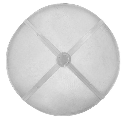 Fire Pit Spark Screen Round 40", Reinforced Heavy Duty Steel Metal Cover, Outdoor Firepit Lid, Easy-Opening Top Screen Covers Round with Ring Handle for Outdoor Patio Fire Pits Backyard