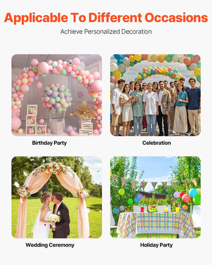 Hochzeitsbogen-Hintergrundständer, 3er-Set, stabiler Metallständer mit Kofferverbindung und Querverstrebung, einfach aufzubauender goldener Ständer aus hochwertigem Metall, ideal für Geburtstage, Feiern und Feiertage