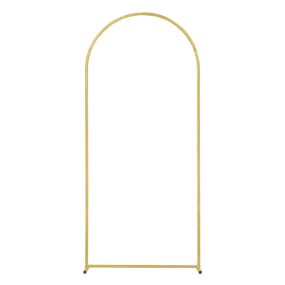 Hochzeitsbogen-Hintergrundständer, 3er-Set, stabiler Metallständer mit Kofferverbindung und Querverstrebung, einfach aufzubauender goldener Ständer aus hochwertigem Metall, ideal für Geburtstage, Feiern und Feiertage