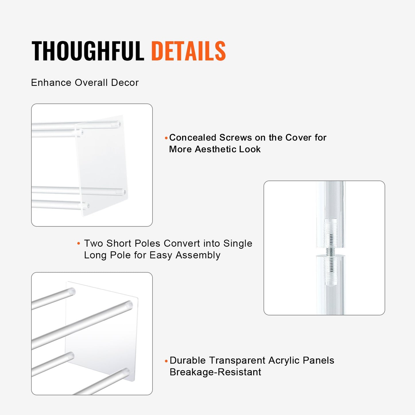 10 Stück 60 cm hohe Blumenständer für Hochzeiten, mit Acryllaminat, Acrylvasen-Säulen-Geometrie-Mittelstückständer, Blumenpräsentationsständer für T-Bühnen-Veranstaltungen, Empfänge, Partydekoration, Zuhause