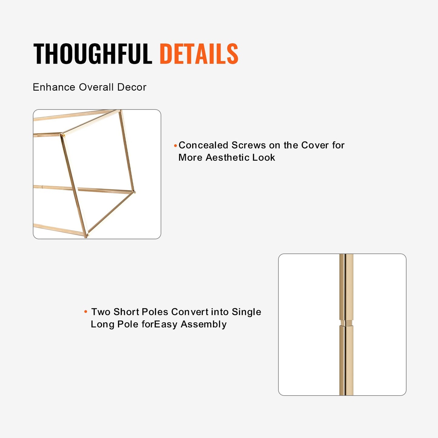 2 Stück 80 cm hohe Blumenständer für Hochzeiten, geometrische Tischdekorationen aus Metall in Vasenform, rechteckige Blumenständer in Gold für Bühnen, Empfänge, Partydekorationen und Zuhause